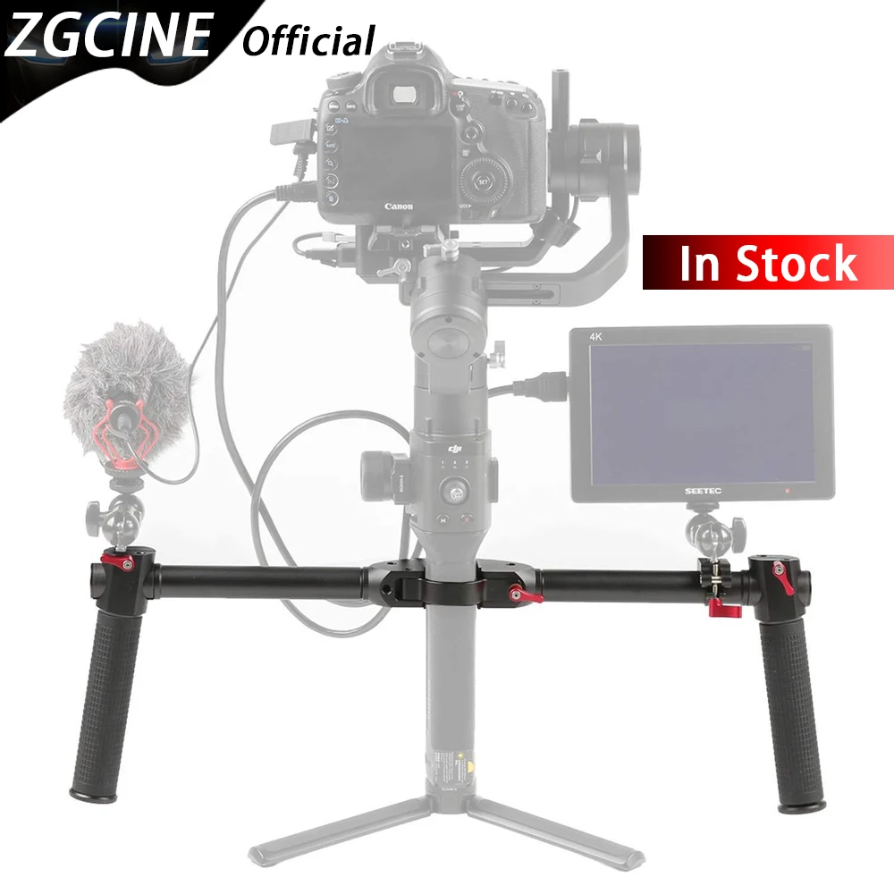 

ZGCINE Dual Handheld Stand Gimbal Stabilizer Grip for DJI Roin S/Ronin SC/MOZA Air 2 Gimbal Stabilizer Handheld Kit