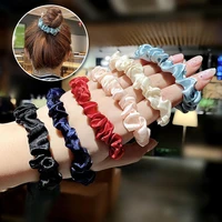1set scrunchies hair ring candy color hair ties rope autumn winter women ponytail hair accessories 6pcs girls hairbands gifts