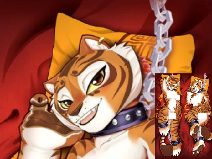 

Двусторонняя наволочка Dakimakura Anime Master Tigress (кунг-фу Панда) с пушистым рисунком в натуральную величину