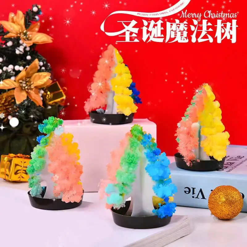 

1 Snow Paper Christmas Tree Magic Watering Flower Crystallization Science Experiment Toy Christmas Gift Science Toy for Children