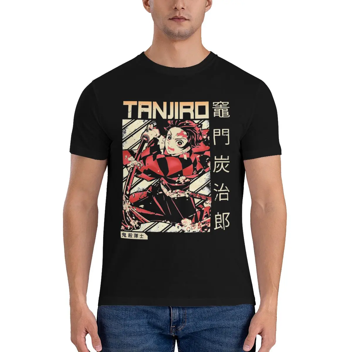 

Футболка мужская с графическим принтом, 100% хлопок, с круглым вырезом