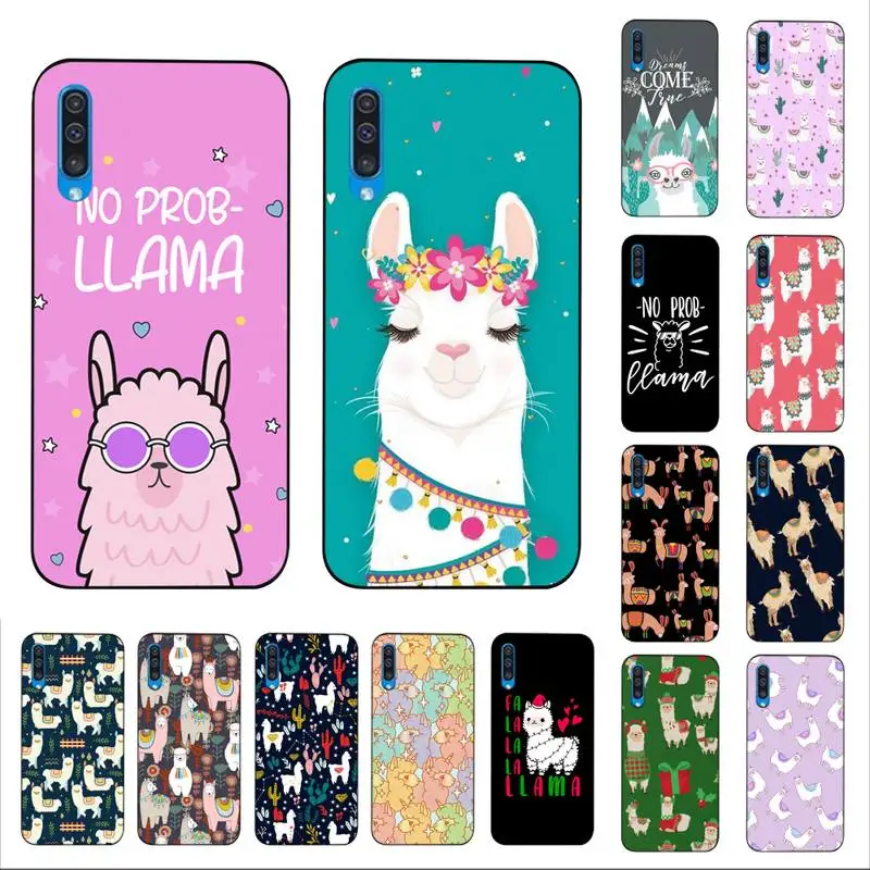 

MaiYaCa Llama Alpaca Phone Case for Samsung A51 01 50 71 21S 70 10 31 40 30 20E 11 A7 2018