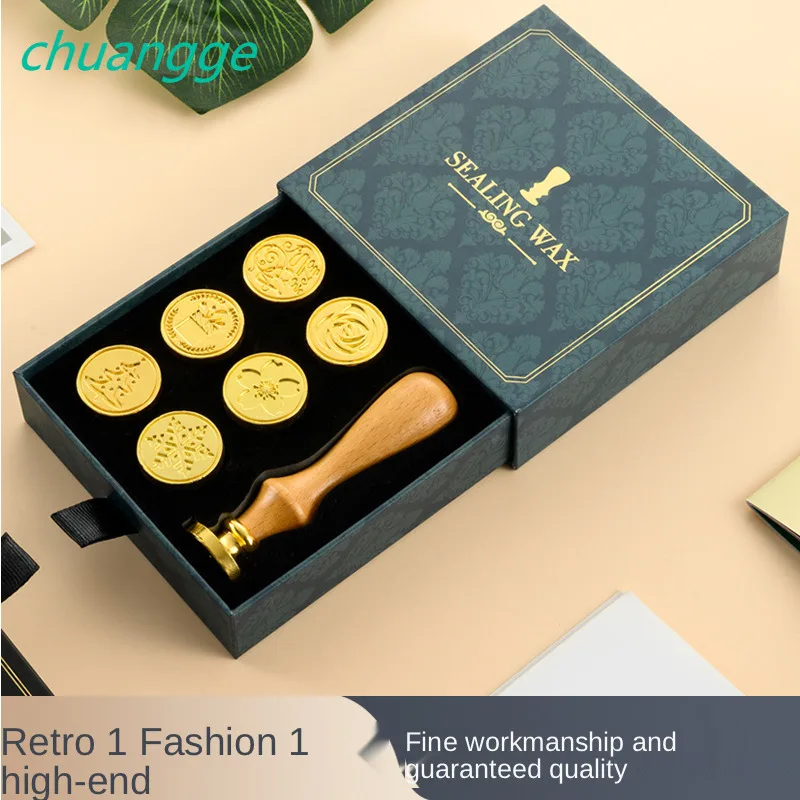 Подарочная коробка Fire Paint Wax Seal Stamp Set ручной материал аксессуары прямой DIY