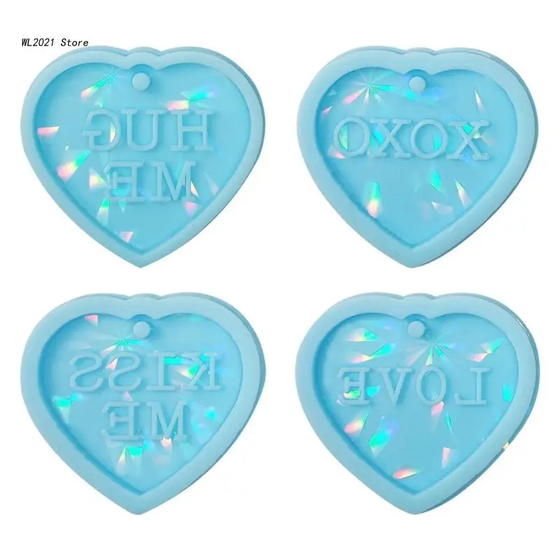 

Форма для брелока из силиконовой смолы, зеркальное покрытие для эпоксидной смолы для самостоятельного изготовления подвесок, брелоков, юве...