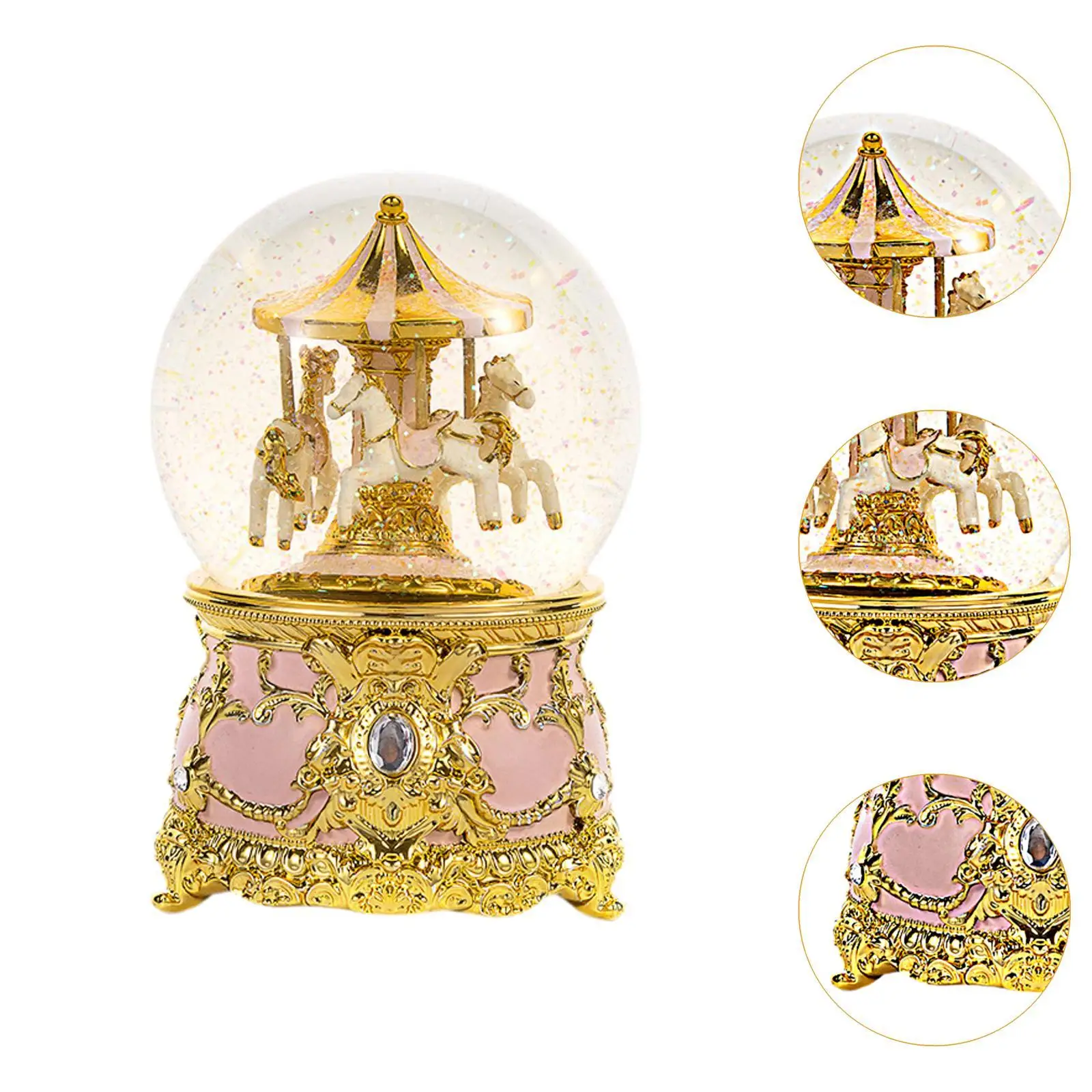 Музыкальная карусель музыкальная шкатулка из смолы с милой лошадью подарок на