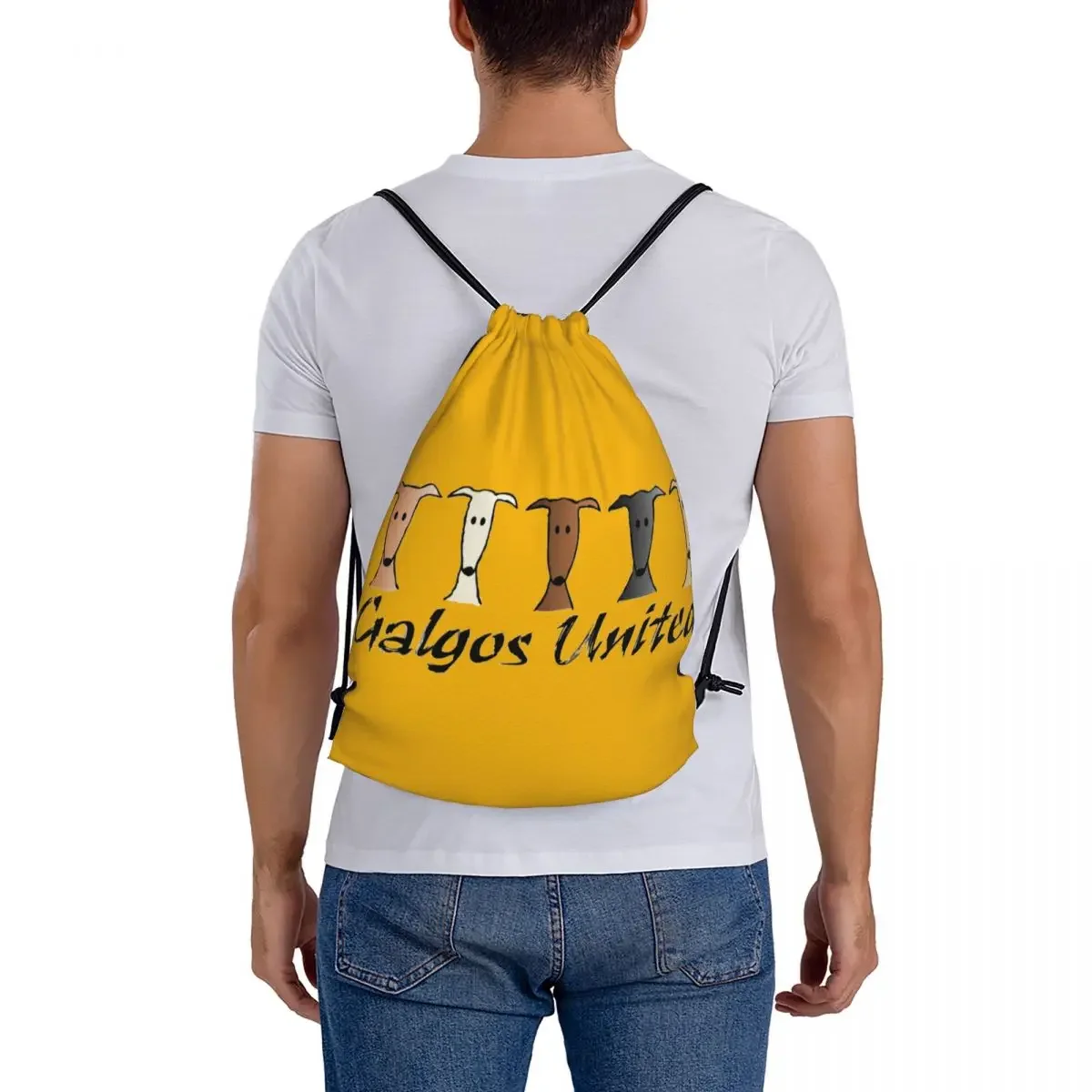 Рюкзак Galgos United Greyhound повседневные Портативные Сумки на шнурке сумка с карманами