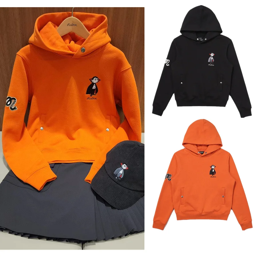 The new women's Autumn/Winter 2022 font stand collar everything hoodie T-shirt GOLF hoodie outdoor leisure sports women's wear