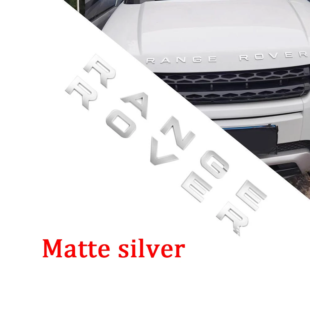 Логотип Range Rover эмблема буквы значок на капот автомобиля наклейка 3d ABS для L320 L322 L405