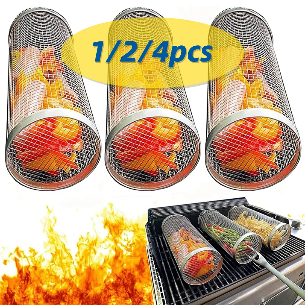 

Уличная клетка для барбекю из нержавеющей стали, цилиндр для барбекю, цилиндр для барбекю, цилиндрическая сетчатая корзина для барбекю, чудесная машина для барбекю