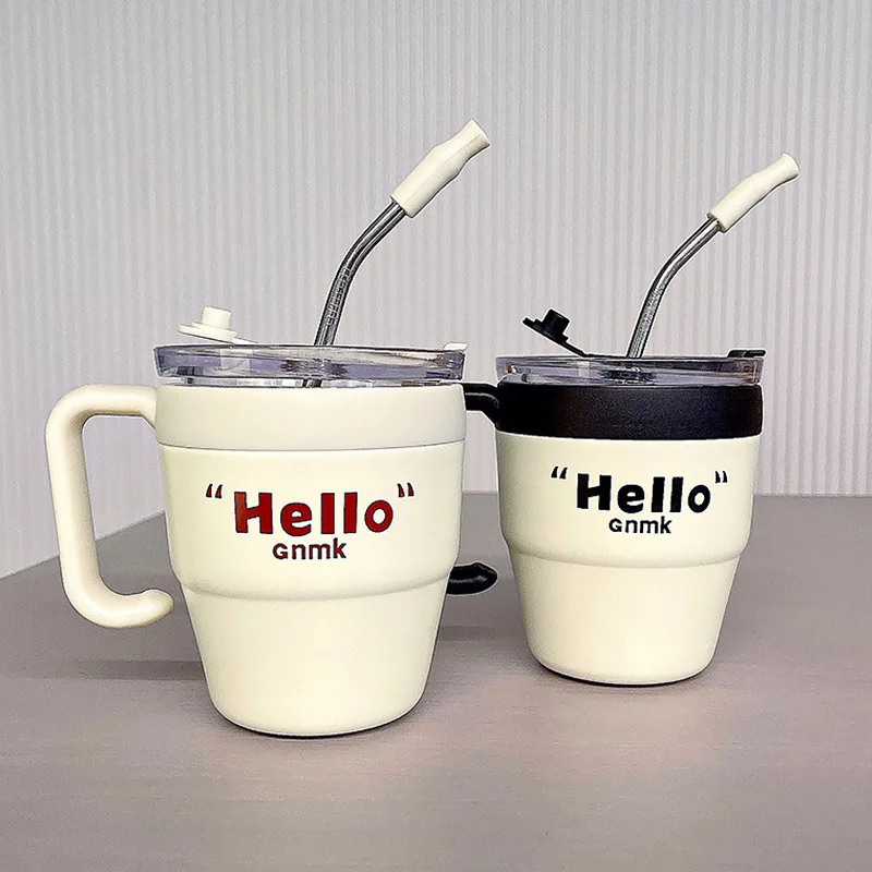 

Thermal Water Bottle Insulating Cup Straw Coffee Cup Office Home Thermal Insulation Cup