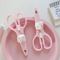 sanrio hellokitty cute cartoon household children handmade student stationery small scissors creative kitchen steel kawaii girl