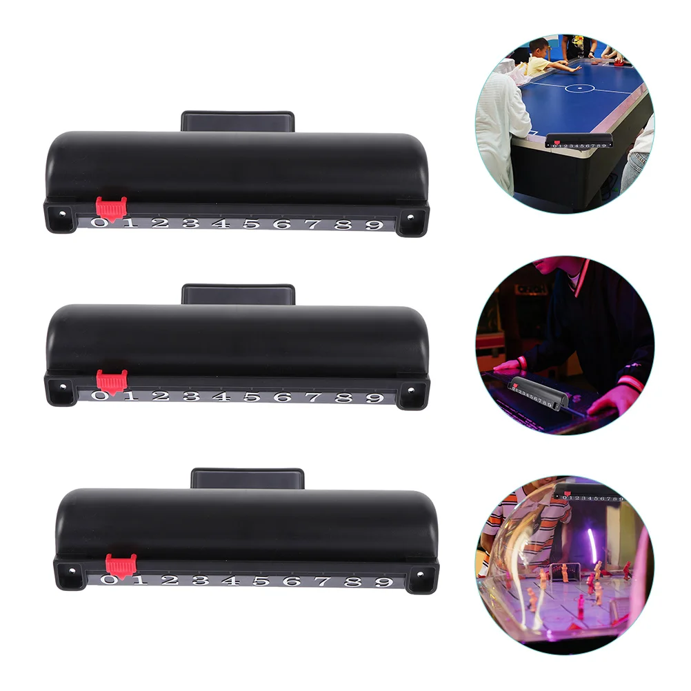 

3 Pcs Desktop Accessories Score Keeper Hockey Keeping Pool Basketball Scoring Units Air Fittings Table Foosball Machine Box