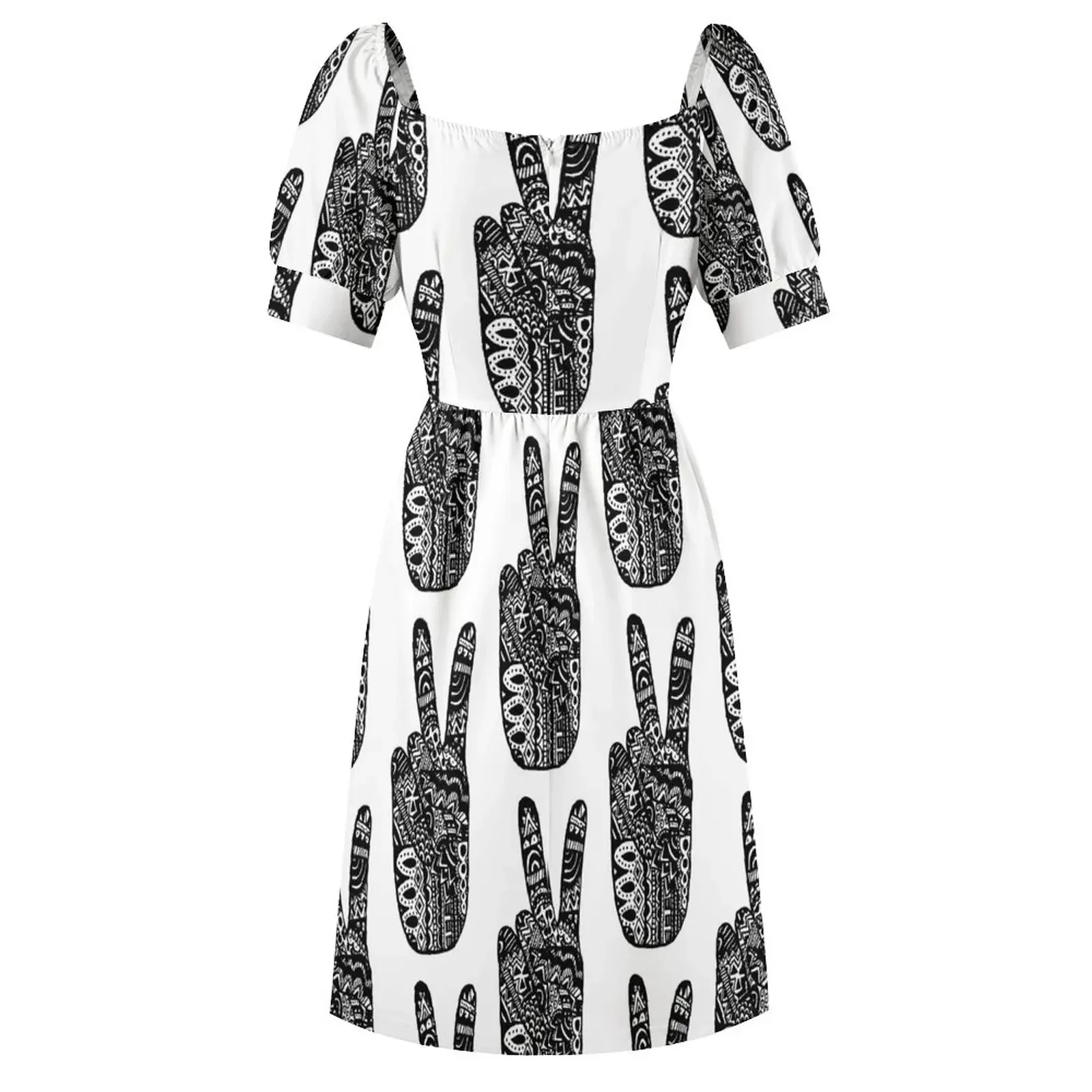 Платье без рукавов Peace &amp Zentangle женская одежда вечернее платье женский летний