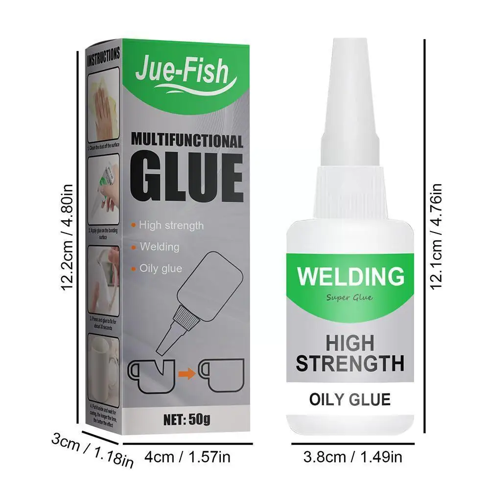 

50/30g Welding High Strength Oily Glue Super Adhesive Strong Ceramics Agent Glue Plastic Soldering Wood Metal Glue J0I6