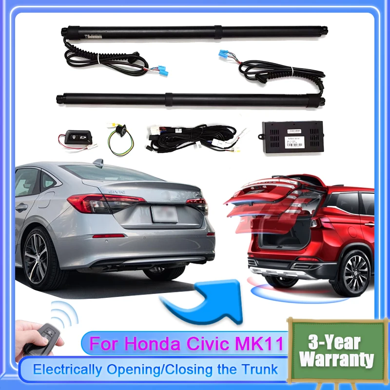 

For Honda Civic MK11 2021~2024 Car Electric Tailgate Lift System Kit Auto Tail Gate Opener Automatic Lifting Rear Door