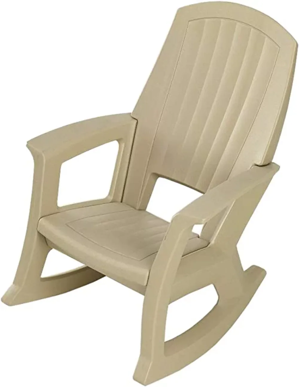 

Rockaway Heavy Duty All-Weather Outdoor Rocking Chair by Semco Plastics - Sand Tan