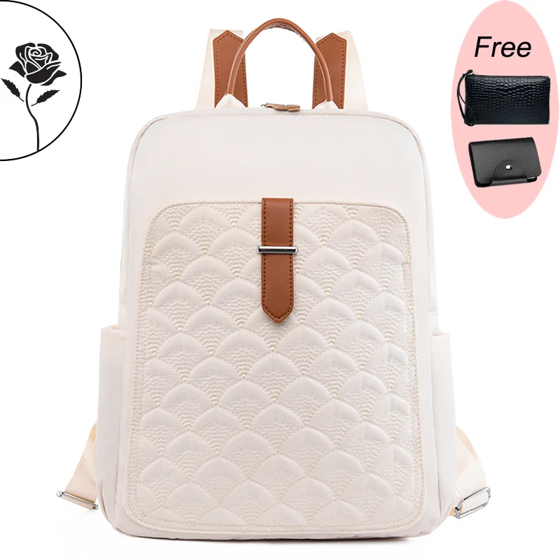 

New Fashion Women Backpack Designer Fashion Nylon Cloth School Bags Large Capacity Travel Back Pack Multifunctional Shoulder Bag
