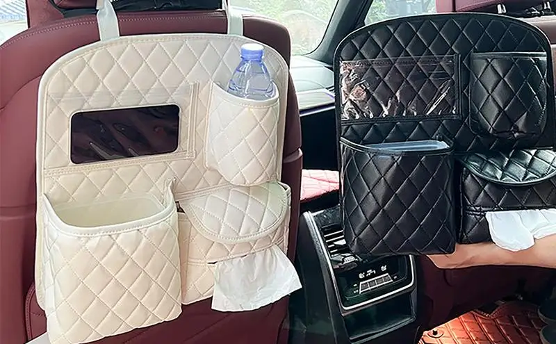 

Universal Seat Back Storage Box Multifunctional Cute Car Storage Bag auto Travel Storage Bag Foldable auto storage accessories