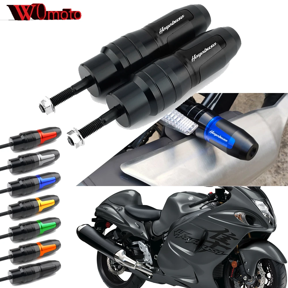 

1 пара Новинка для SUZUKI HAYABUSA GSX1300R GSXR1300 аксессуары для мотоциклов с ЧПУ слайдеры выхлопной рамы противоударные Прокладки Защита от падения