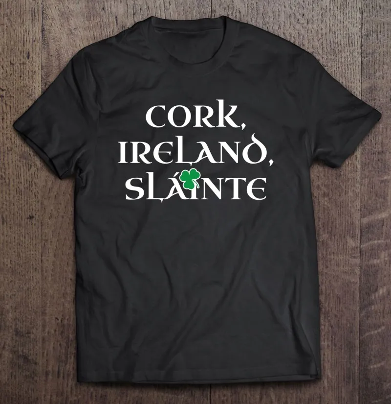 

Забавная футболка Slainte для корконианцев, Ирландская округа, Ирландская пробка, мужские топы, мужские рубашки, аниме, футболка оверсайз