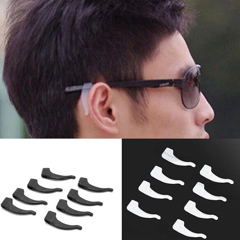 

Hot Selling 5Pairs/Lot Outdoors Exercise Silicone Ear Hooks For Glasses Anti Slip Temple Holder Comfortable Ear Tip