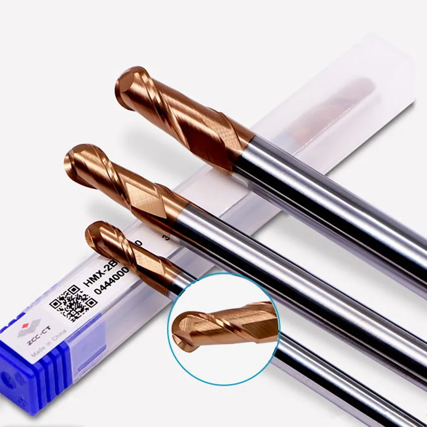 

ZCC.CT HMX-2BL-R5.0/HMX-2BL-R6.0/HMX-2BL-R7.0/HMX-2BL-R8.0/HMX-2BL-R10.0 HMX-2BL Two Edged Straight Shank Ball End Mills