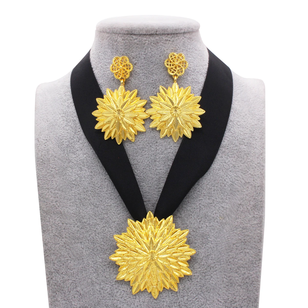 Роскошные элитные свадебные ювелирные украшения в эритрейском стиле для невесты