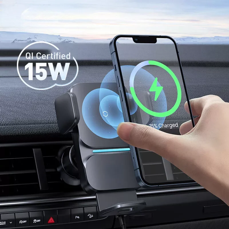 

NEW2023 Automatic Alignment Wireless Charger Holder Car Holder Air Vent Holder