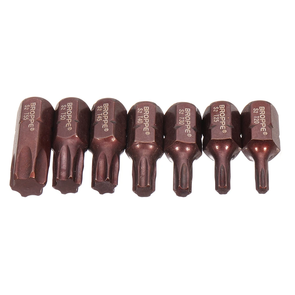 7 шт. шестигранная насадка для отвертки T20/T25/T30/T40/T45/T50/T55