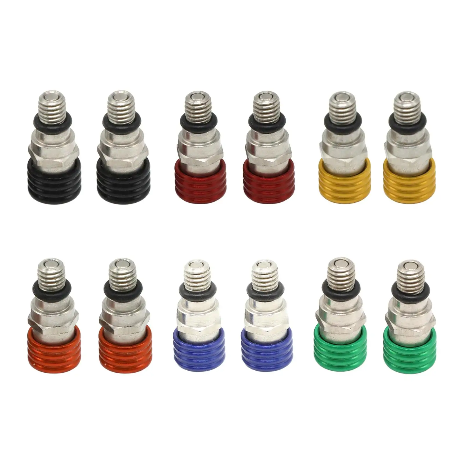 

2 Pieces M5 0.8mm Fork Air Bleeder Pressure for Motorcycle Easy Installation