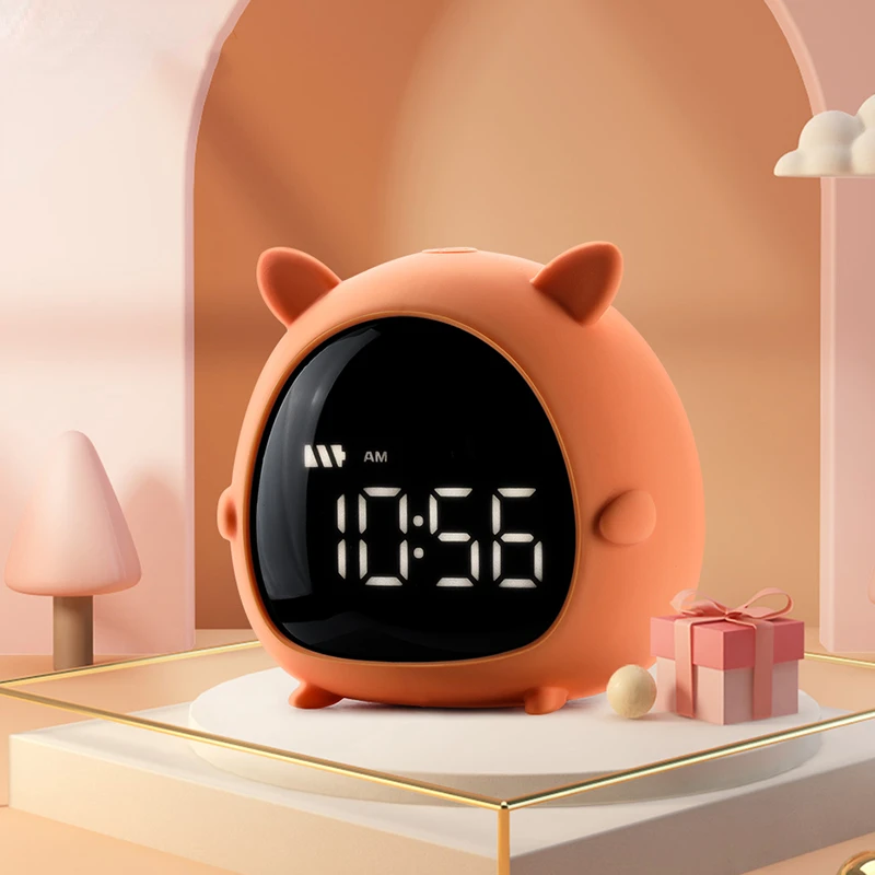 

Youpin Alarm Clock Kids Sleep Bedside Alarm Clock Child Children Digital Wake Up Temperature Snooze Timer Clock for Table/Desk