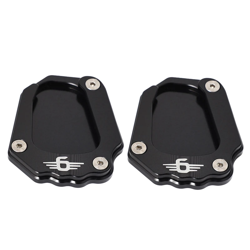 

2X Motorcycle Kickstand Pad Side Stand Enlarge Extension For K1600gt K1600gtl 2017-2019(Black)