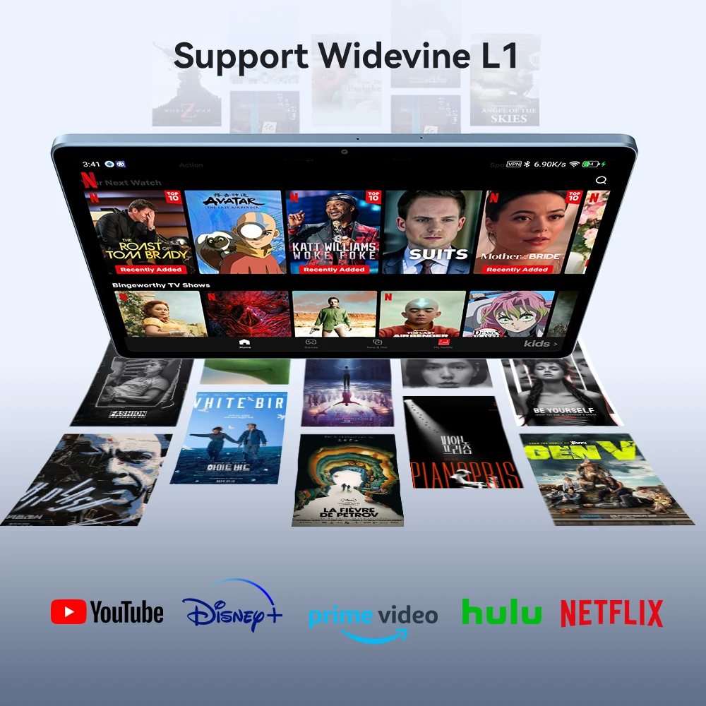 ALLDOCUBE iPlay 70E 2026 Unisoc T7300 10.95'' 90Hz дисплей 16 ГБ (8 ГБ + 8 ГБ виртуальная память) ОЗУ 128 ГБ ПЗУ 7000 мАч LTE планшет Android 16 (art.: 3920da4d64e5b) - 3920da4d64e5b