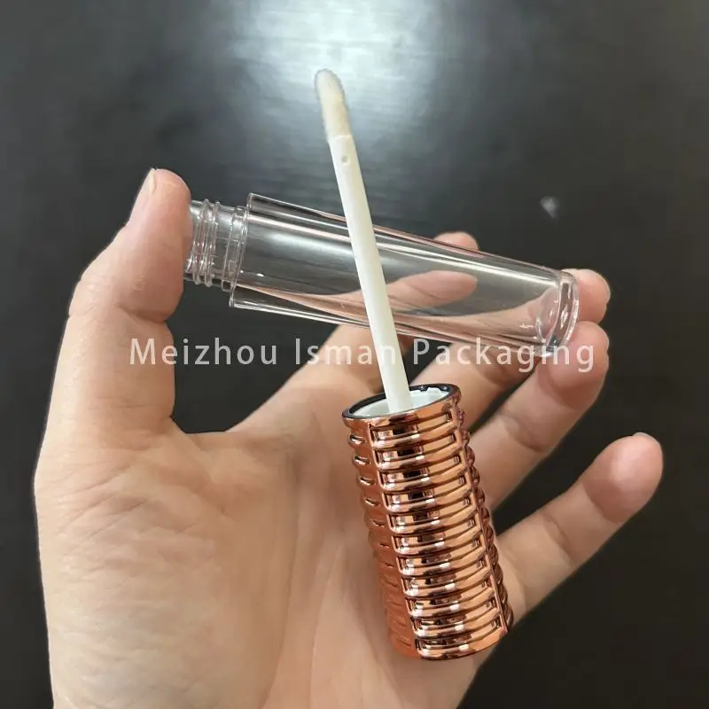 Тюбики для блеска губ розового золота пустая бутылка многоразовые уникальные