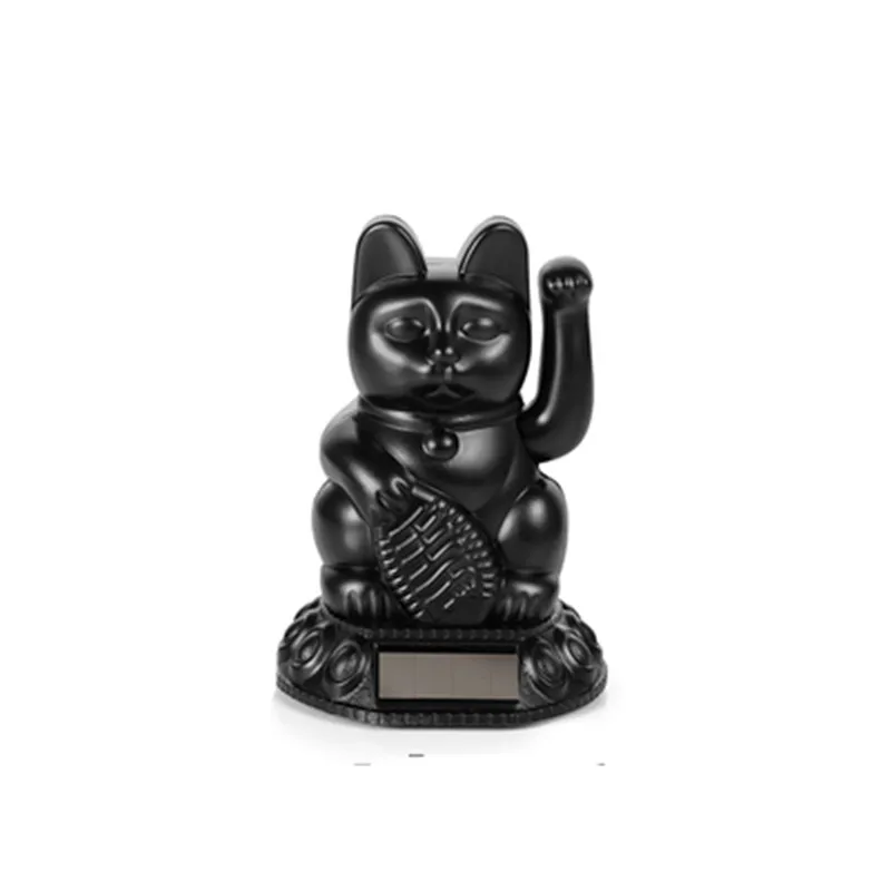 

1pc New Solar Powered Lucky Waving Beckoning Fortune Cat Car Decor