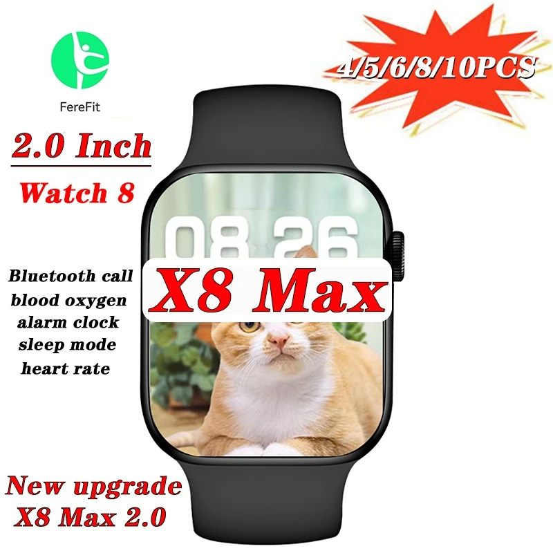 

Смарт-часы X8 Max, 4/5/6/8/10 шт.