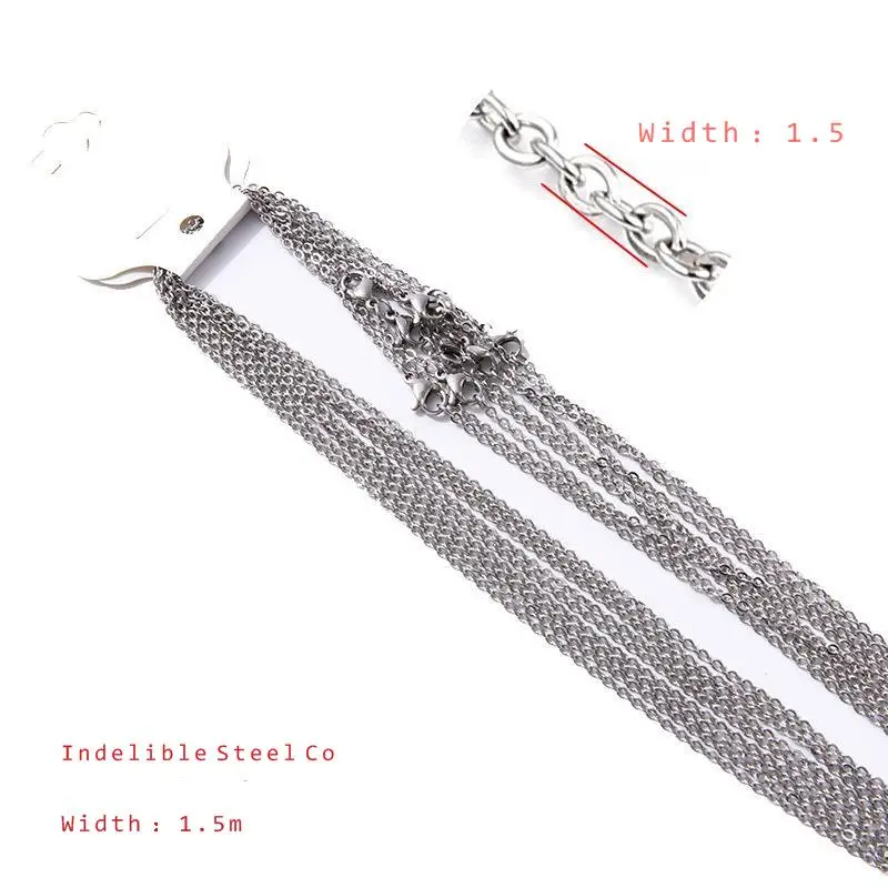 Женское Ожерелье из нержавеющей стали с позолоченными звеньями 10 шт. 1 упаковка |