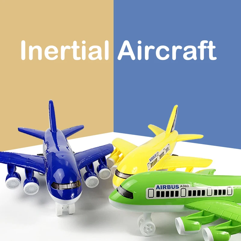 38cm Hot Selling Children's Simulation Airliner Model Inertial Plane Toy Boy Girl Toy Car Kids Educational Toys Birthday Gift