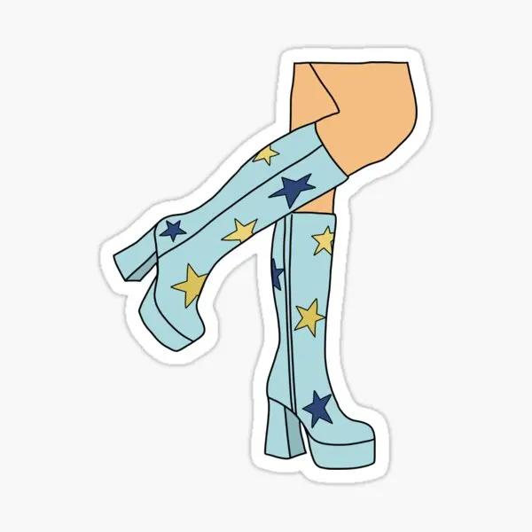 

Mamma Mia Boots 5PCS Stickers for Home Cute Cartoon Room Kid Anime Living Room Laptop Stickers Funny Print Wall Decorations Art