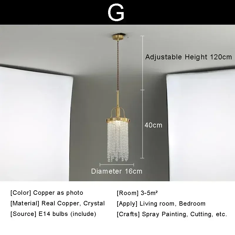 

Светодиодная люстра GWGW медная хрустальная