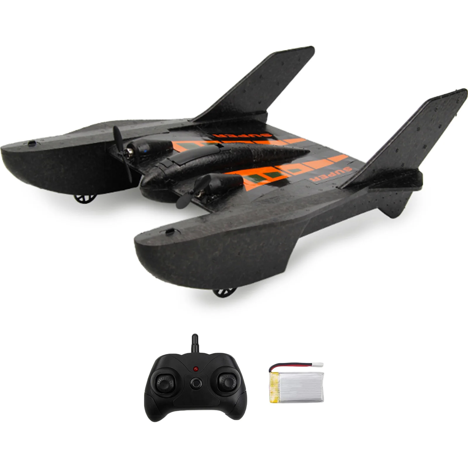 

Remote Control Aircraft FX815 RC Gliders Airplanes Fixed Wing EPP Foam 2.4G 2 Channels Ship Seaplane Model Toys Gyroscope Black