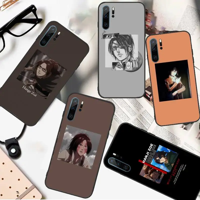 

Hange Zoe Attack on Titan anime Phone Case For Huawei honor Mate 10 20 30 40 i 9 8 pro x Lite P smart 2019 Y5 2018 nova 5t