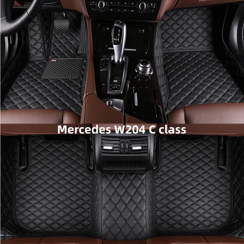 Автомобильные коврики на заказ для Mercedes W204 C class 2007-2013 лет Детали интерьера