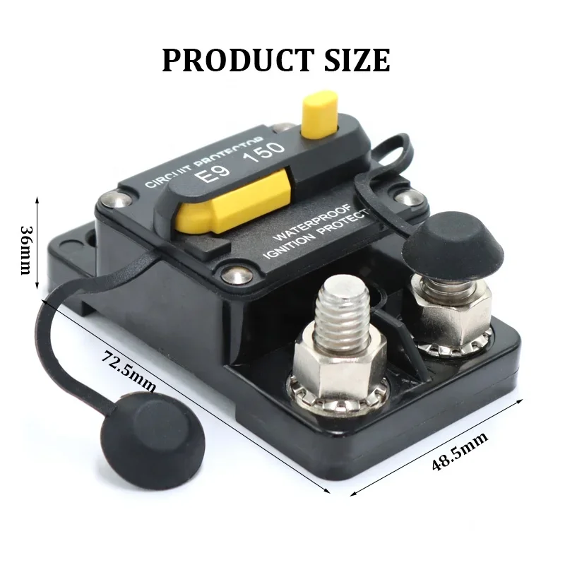 150A 12V-48V Автоматический выключатель Power Protect Предохранитель для троллинга с ручным