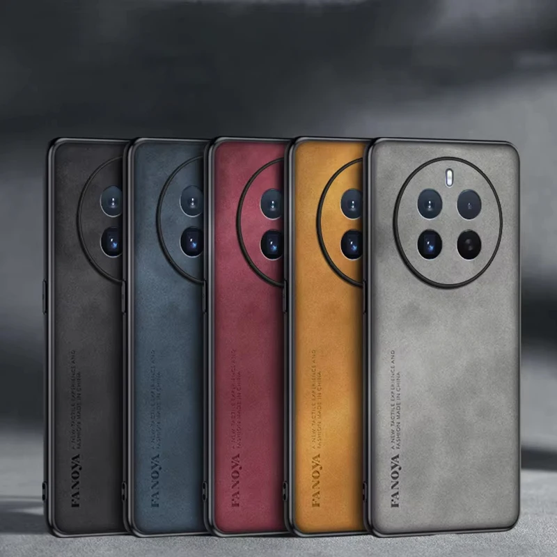 Realme12 12pro кожаный чехол из овчины для Oppo Realme 12 Pro Plus 5 г Защитная задняя крышка в