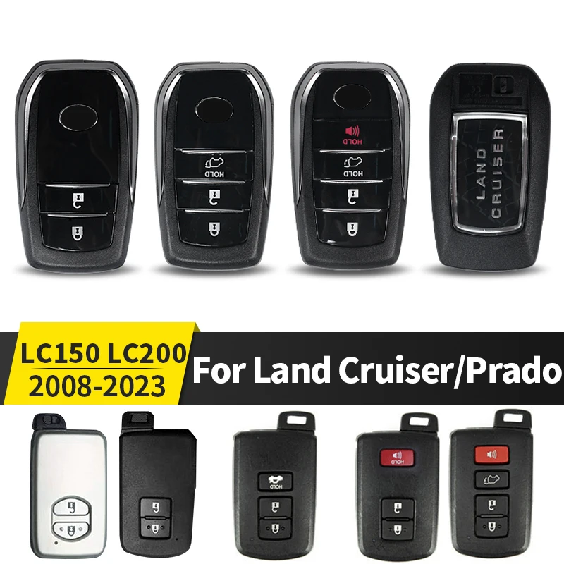 

2008-2021 for Toyota Land Cruiser 200 Prado 150 LC200 LC150 Remote Control Key Shell Upgrade 2/3/4 Button Accessories Key Case