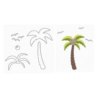 new 2022 june shady palm cutting dies scrapbooking for paper making embossing frames card set no clear stamps