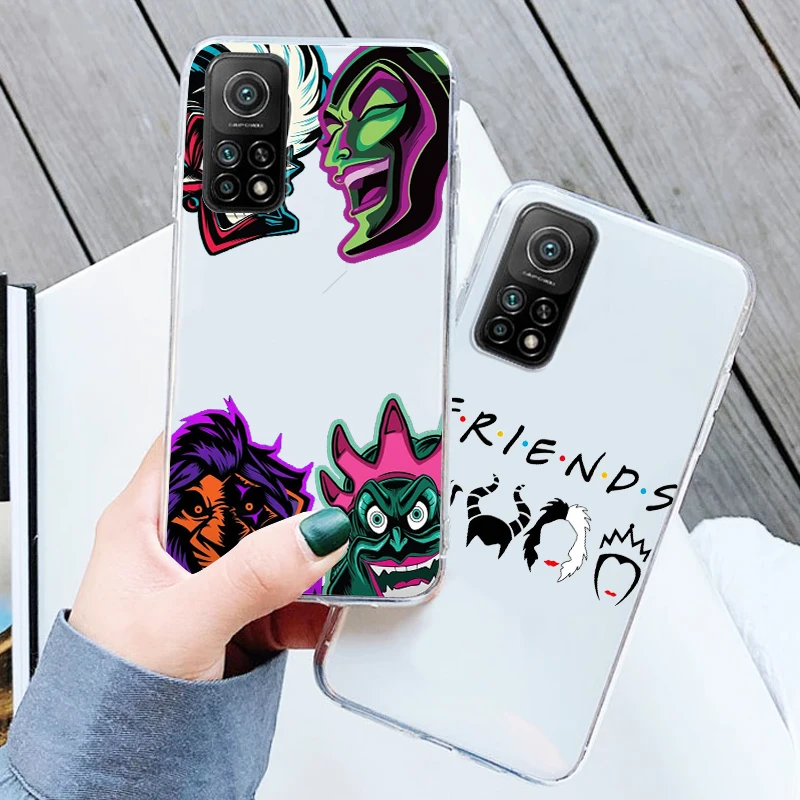 

Disney Villain Queen Cool For Xiaomi Redmi Note 12 11E 11S 11 11T 10 10S 9 9T 9S 8 8T Pro Plus 5G 7 Transparent Phone Case