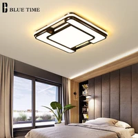 black simple led lustre ceiling light for living room bedroom dining room kitchen light ceiling lamp home decor lighting fixture