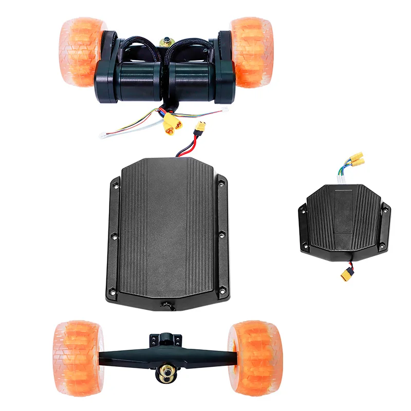 

monopatin electrico cloud wheel tire 120mm belt motor ESC remote high performance conversion kits for electric skateboard
